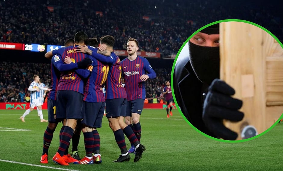 Fue titular en el Barcelona por primera vez y su casa fue desvalijada en pleno partido