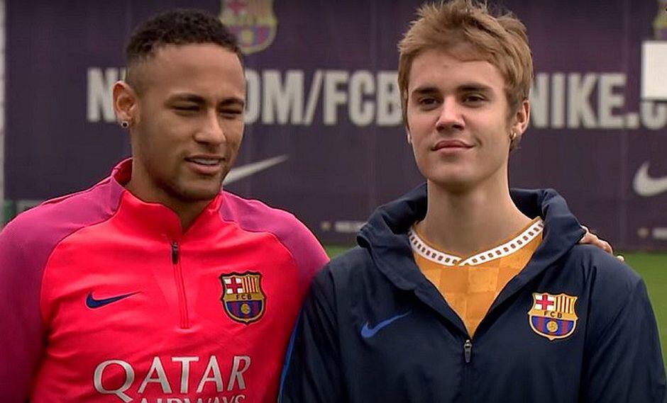 Justin Bieber se jugó un partidito con Neymar (VIDEO)