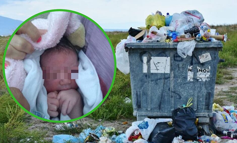 Joven madre abandona a su bebita recién nacida en la basura para no perder su trabajo
