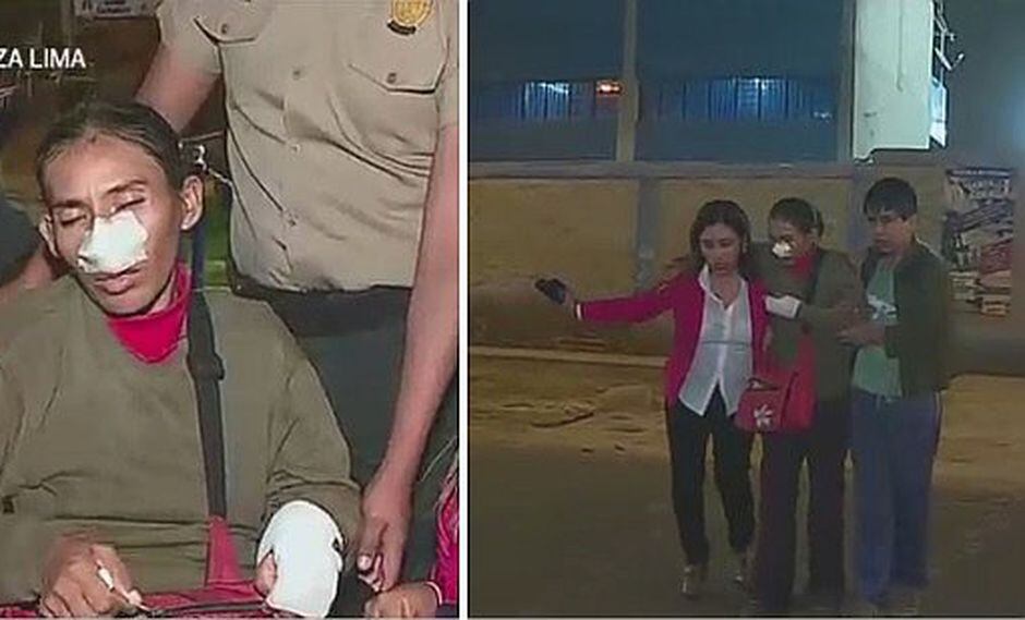 Vendedora de caramelos reclama pensión de alimentos para su hijo y su ex le rompe la cara (VÍDEO)