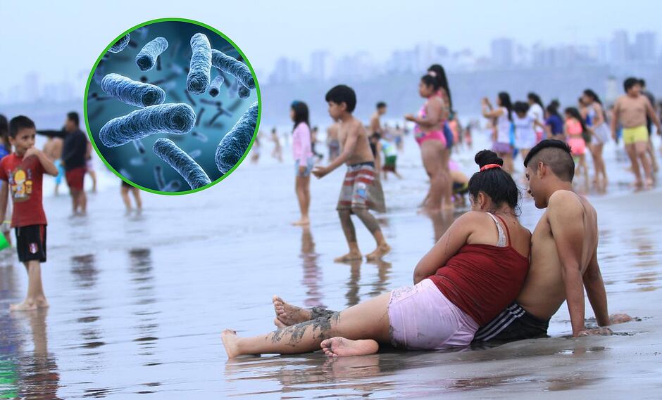 Limeños se bañan en playa Agua Dulce con presencia de larvas y microbios