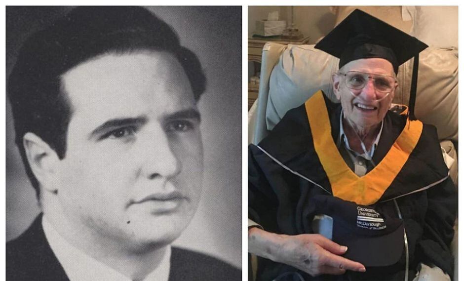 Octogenario cumple sueño de graduarse tras seis décadas de iniciar sus estudios universitarios