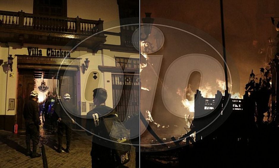 Incendio de una pollería causa alarma en el Cercado de Lima (FOTOS Y VIDEO)