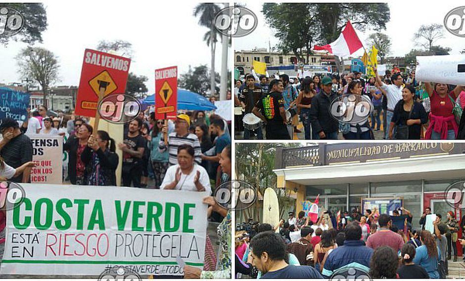Barranco: vecinos protestan frente a la municipalidad en defensa de la playa Los Yuyos (VIDEO)