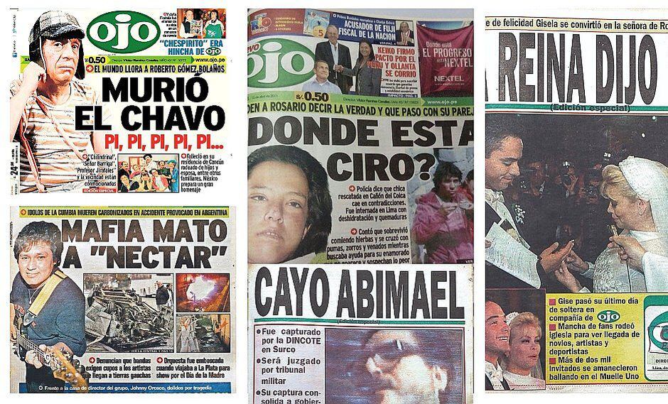 La historia del Perú en las portadas de Ojo en estos 50 años (VÍDEO)