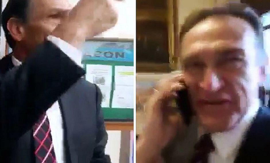Héctor Becerril huye de la prensa tras quedar “limpio” por denuncia (VIDEO)