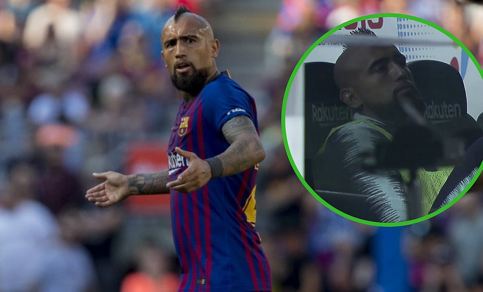 Arturo Vidal otra vez en el banco de suplentes tras goleada de Barcelona (FOTO)