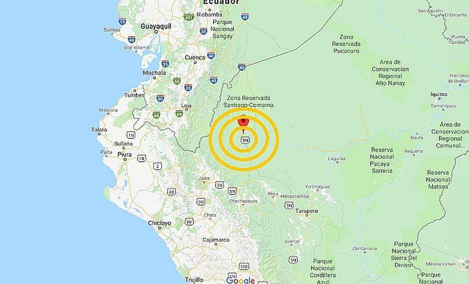 Sismo de 4.5 grados se registró en Amazonas esta mañana