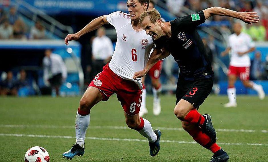 Croacia vs. Dinamarca empatan 1-1 en tiempo suplementario para el pase a cuartos de final de Rusia 2018