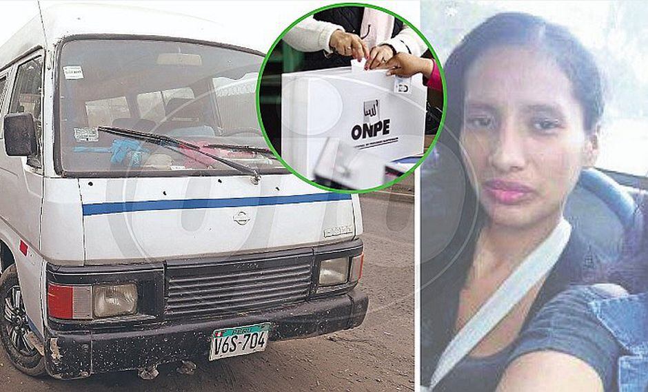 Mamita sale a votar y muere baleada dentro de combi (FOTOS)