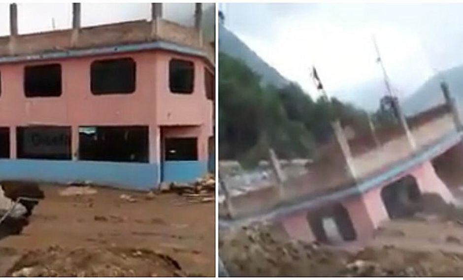 Huarochorí: mira como el río Rímac derrumba por completo una casa (VIDEO)