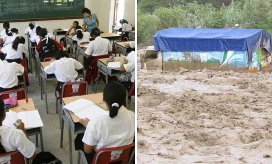 Suspenden clases escolares en Áncash por huaicos