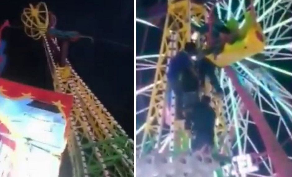 Rueda de la fortuna se cayó y varios niños quedaron atrapados causando pánico│VIDEO