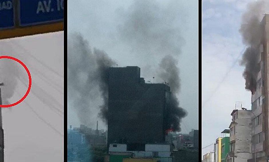 Varias personas quedan atrapadas en incendio dentro de edificio en Lince (VÍDEO)