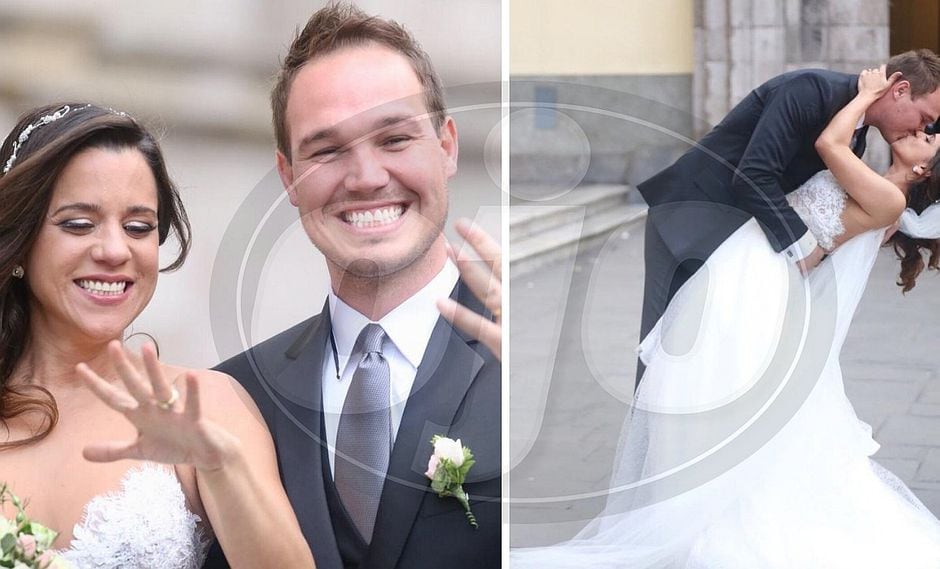 Vanessa Terkes y George Forsyth: así fue su salida de la iglesia tras casarse (FOTOS Y VIDEO)