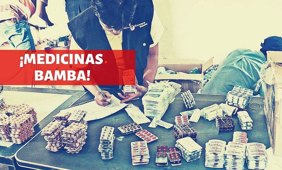 Vendían panadol, postinor, naproxeno y antigripales adulterados con cal, cemento y tiza