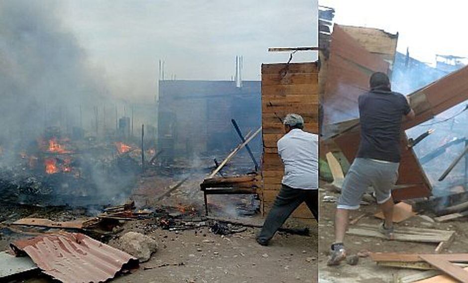 Callao: incendio de grandes proporciones consume viviendas (VIDEO)