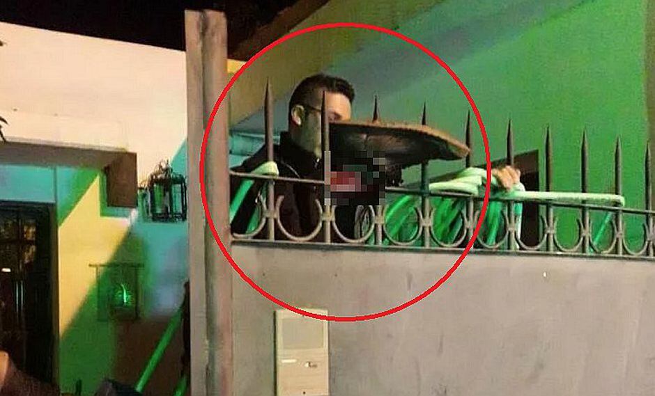 Hombre intentó entrar a casa de su expareja, pero se enganchó el pie con la reja (FOTOS)