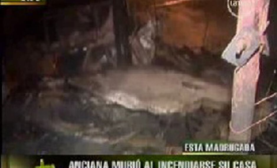 Anciana de 62 años muere en terrible incendio