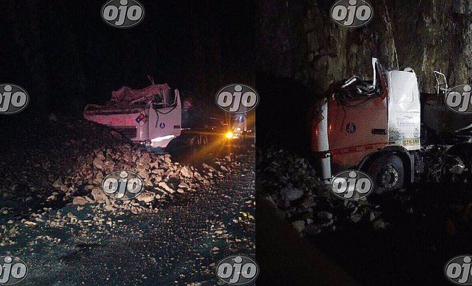 Matucana: rocazas se desprenden por lluvias y matan a dos personas en Carretera Central