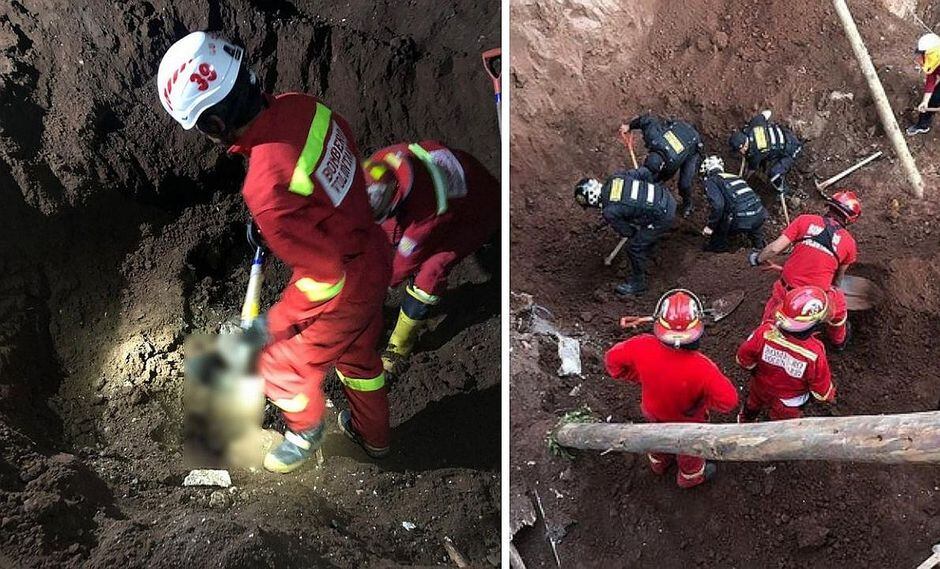 Dos trabajadores mueren al ser sepultados en una obra de construcción en Cusco