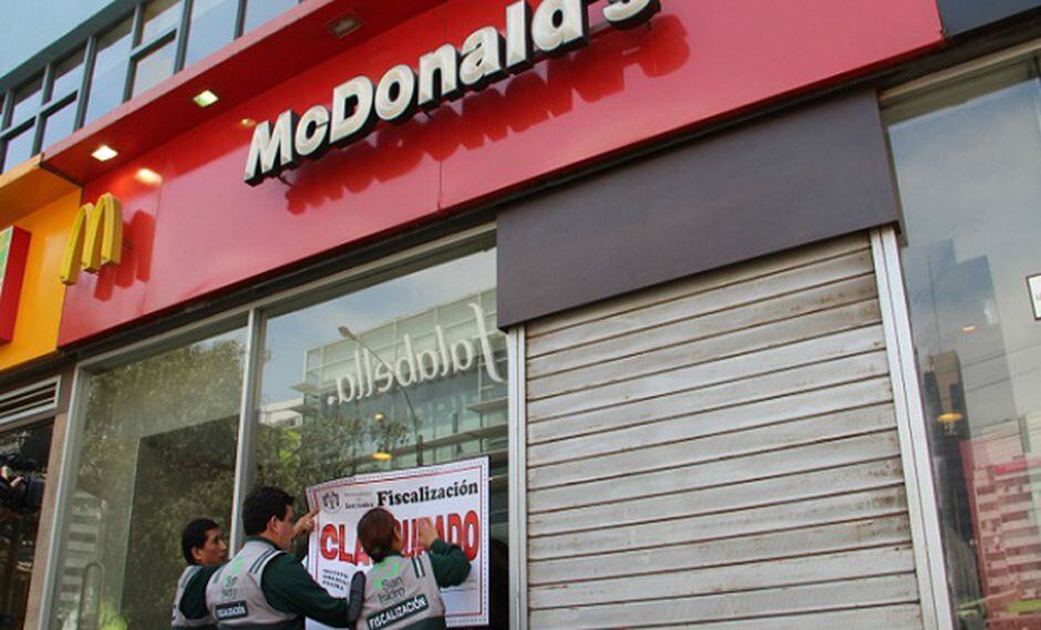 McDonald's de San Isidro fue clausurado porque tenía cucarachas e insectos