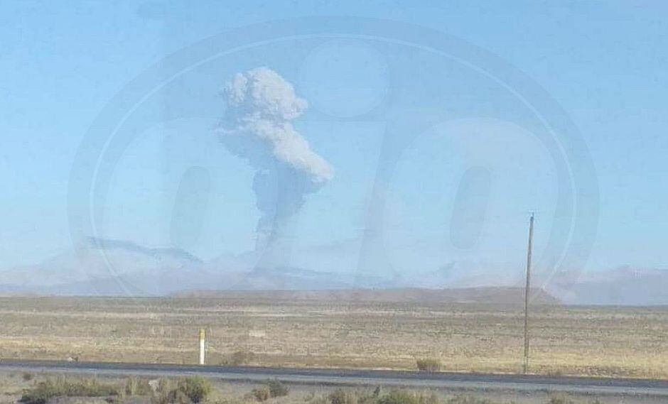 Fuerte explosión en el volcán Sabancaya en Arequipa genera alerta en la zona