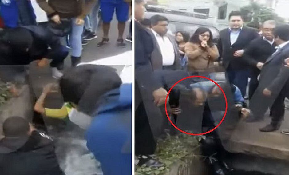 El dramático rescate de un anciano de 70 años que cayó a canal de regadío | VIDEO