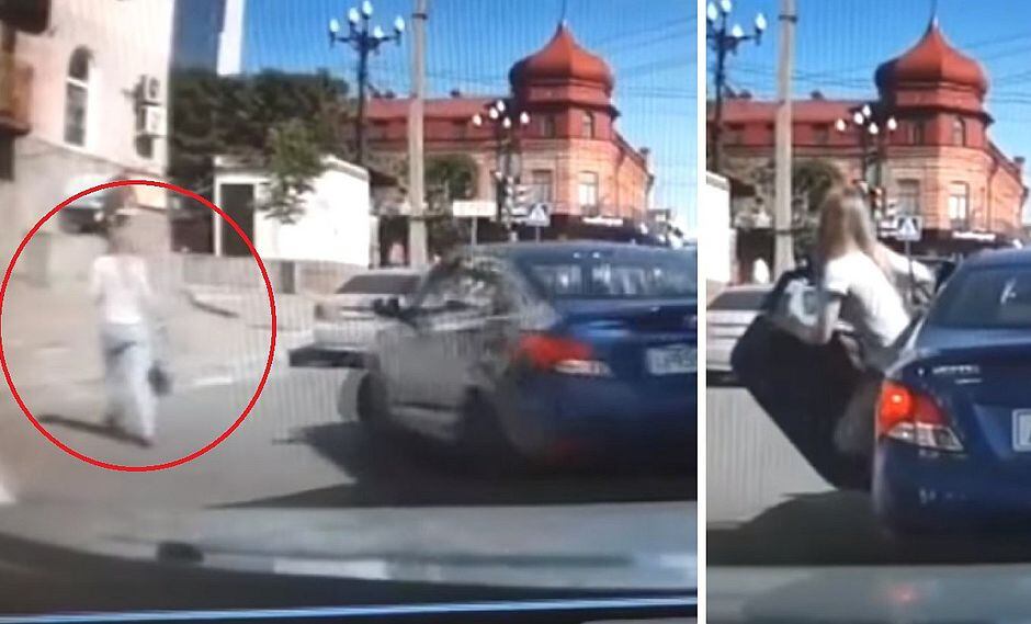 Mujer le pide el divorcio y su esposo la atropella sin piedad