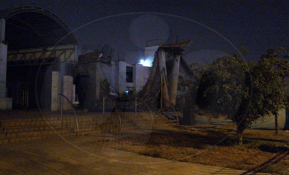 Comas: techo de una iglesia se cayó y hay seis heridos (FOTOS)