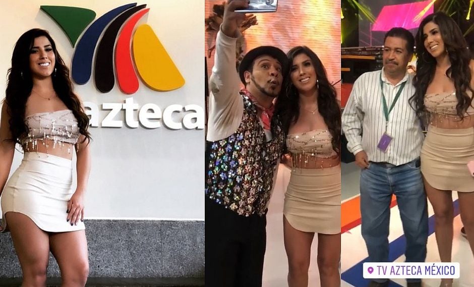 Yahaira Plasencia llega a TV Azteca y causa furor entre los asistentes (FOTOS Y VÍDEO)