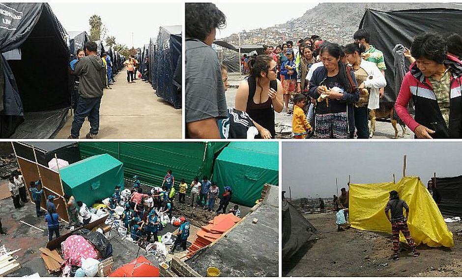 Caos por entrega de donaciones y reclamos se dan tras incendio en Cantagallo (VIDEO)