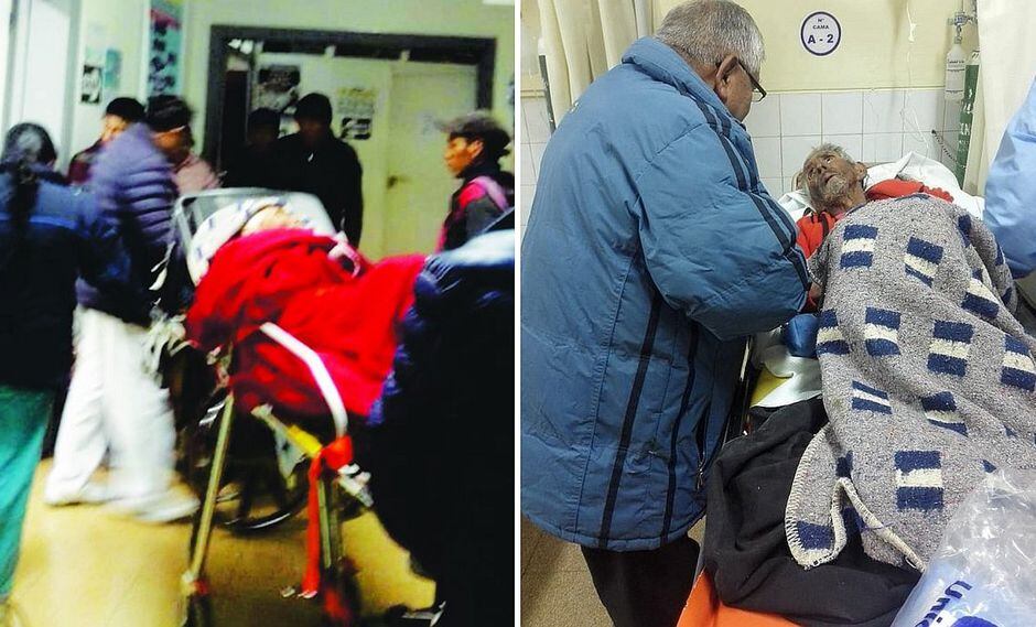 Padre de funcionario es hallado en estado de abandono en Huancavelica│FOTOS