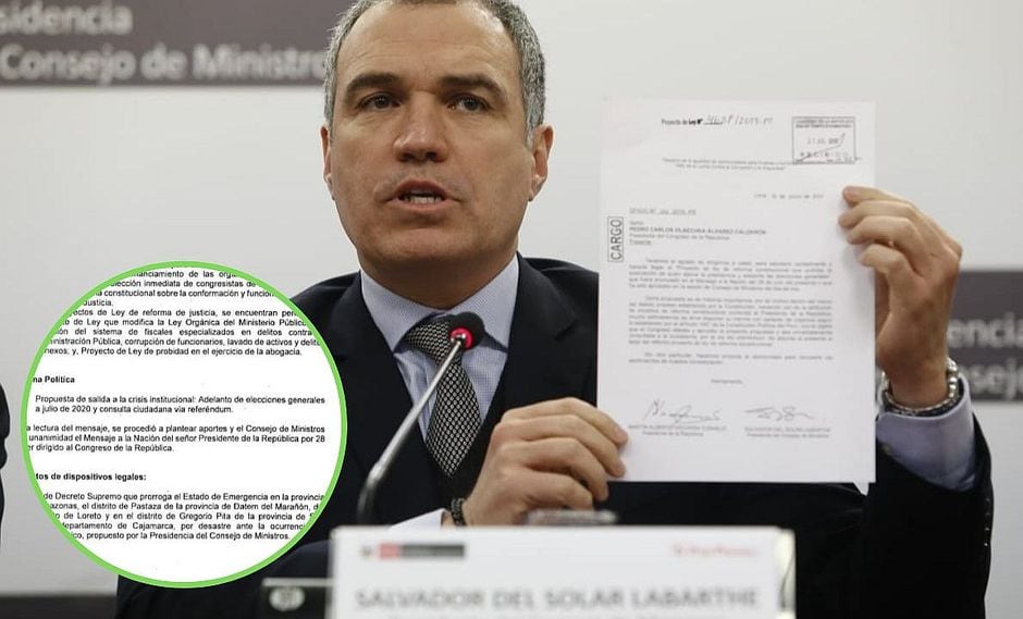 Documento muestra que Consejo de Ministros sí aprobó reforma de adelanto de elecciones | FOTOS