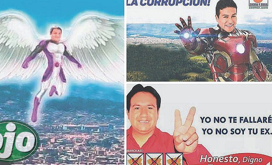 Campaña política en Perú da risa con candidatos que se creen superhéroes y hasta enviados por Dios