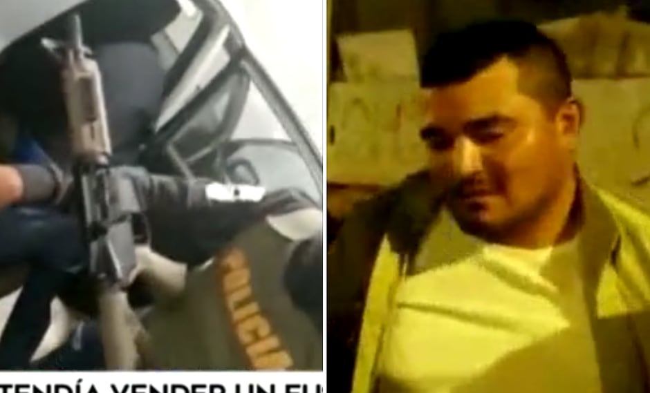 Sujeto es sorprendido cuando intentaba vender fusil de guerra en centro comercial (VIDEO)