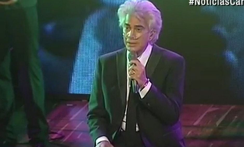 José Luis Rodríguez "El Puma" da concierto con ayuda de oxígeno Ojo