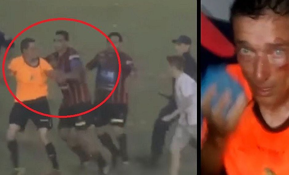 ¡Qué fuerte! Árbitro recibe brutal golpiza por esta increíble razón (VIDEOS)