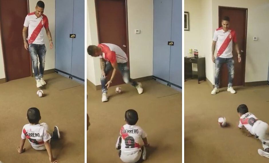 Paolo Guerrero comparte tierno partido con niño símbolo de la Teletón (VIDEO)