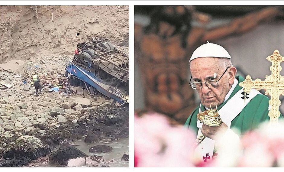 Papa Francisco envía mensaje a familia de víctimas de bus caído en Pasamayo