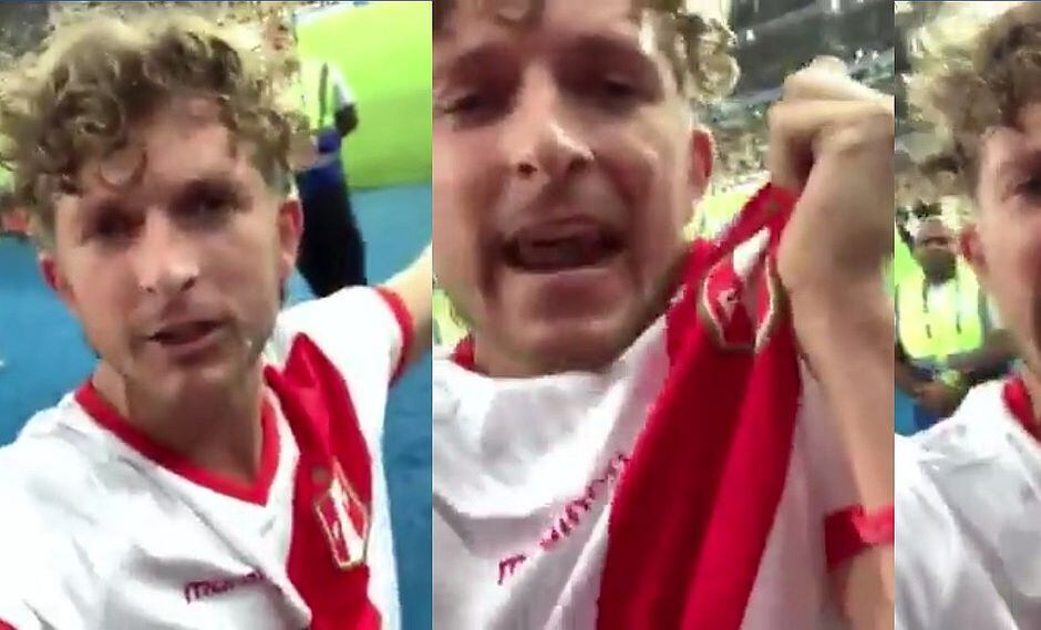 Hincha peruano emociona con video a ras de cancha tras terminar el Perú vs. Brasil
