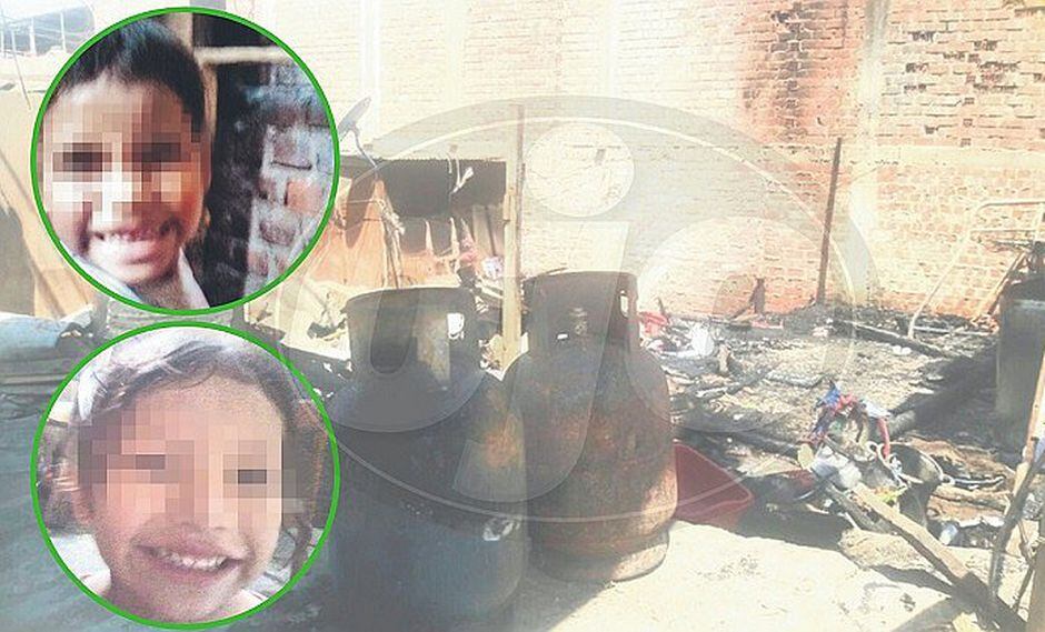 Hermanitas mueren calcinadas en incendio mientras dormían (FOTOS)