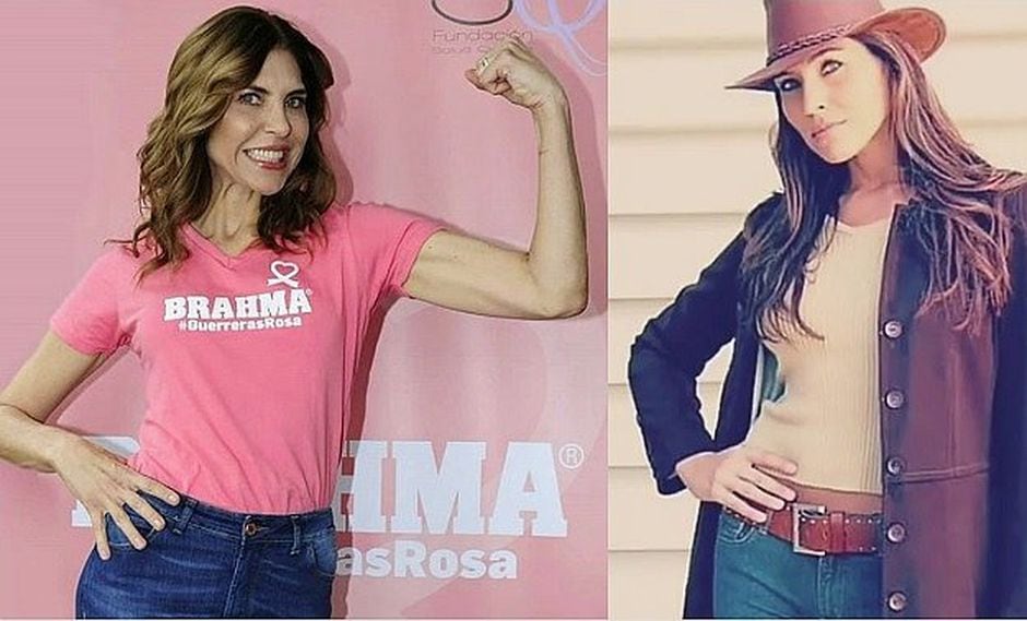 Lorena Meritano muestras sus senos con implantes y tatuajes tras el cáncer de mama