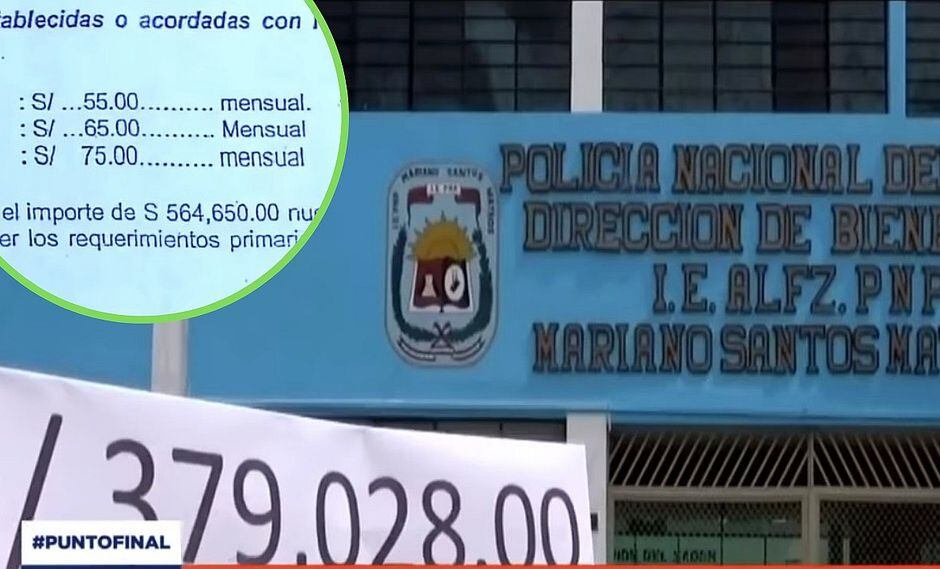 Colegios de la policía imponen "donaciones" y padres deben depositar en las cuentas de los directores (VIDEO)