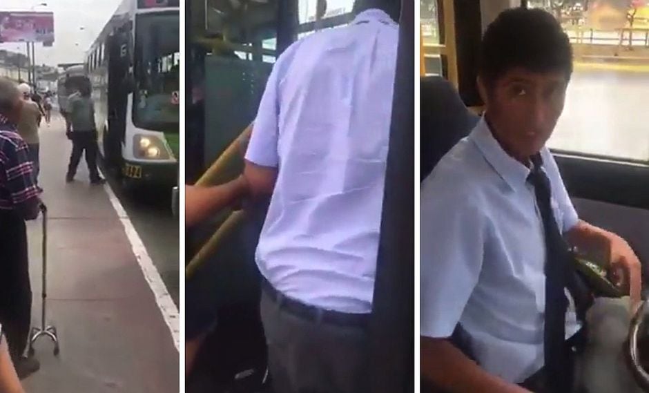 Conductor es condecorado por ayudar a un anciano para subir a su bus (VIDEO)