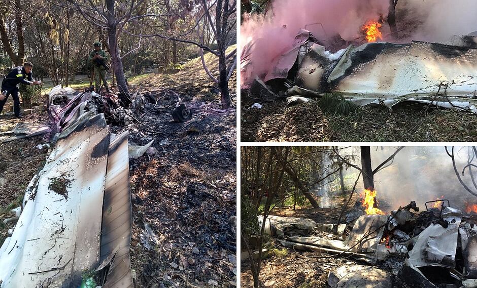 Avioneta se estrella y sus dos tripulantes fallecen en México