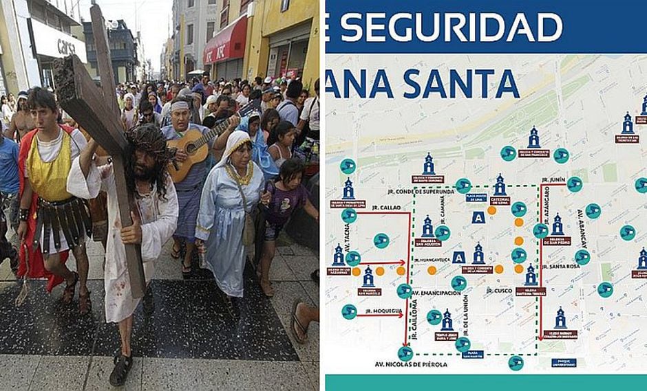 Semana Santa: Las calles que se cerrarán para el tránsito en el Cercado de Lima
