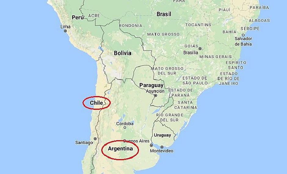 Argentina y Chile tiemblan con fuerte sismo de 6.4 grados
