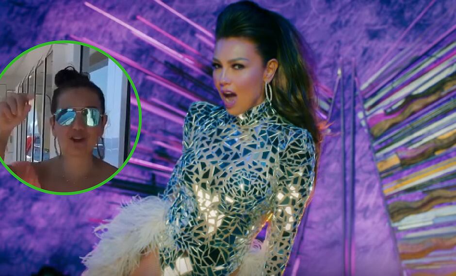 Thalía celebra con atrevido reto las 100 millones de vistas de su reciente videoclip (VIDEO)