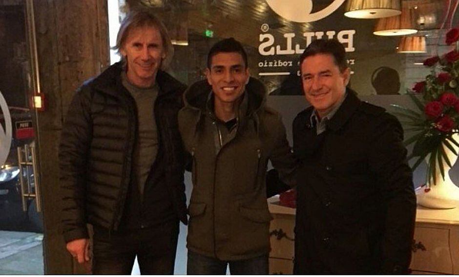 Ricardo Gareca se reunió con Paolo Hurtado en Portugal